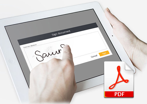 create fillable pdf with signature