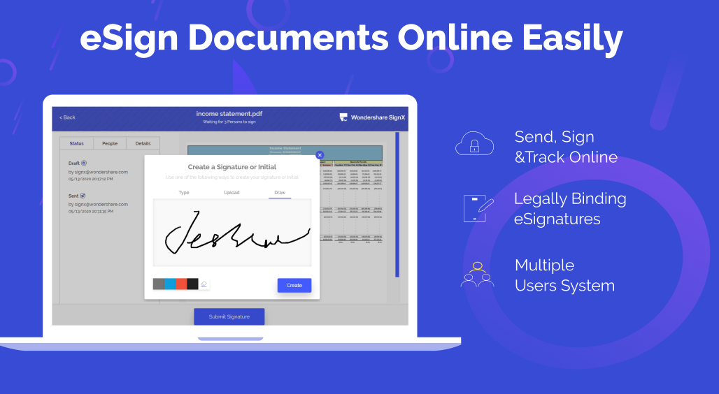 create a pdf signature online