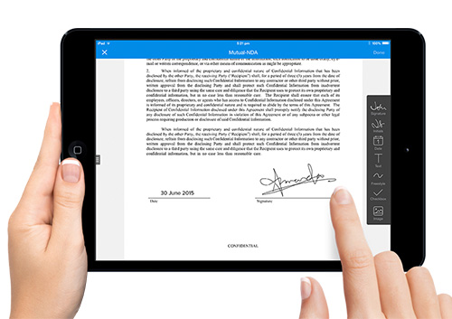 how to do the electronic signature