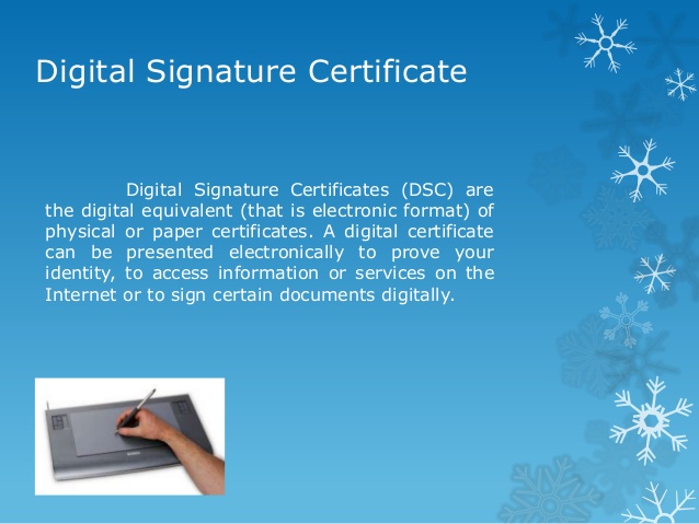 digital signature certificate