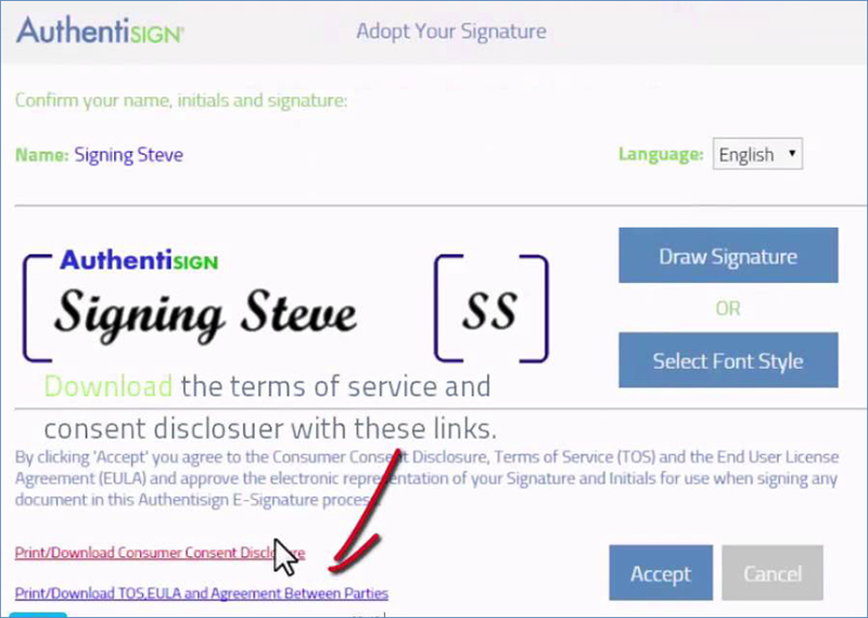 electronic signature service