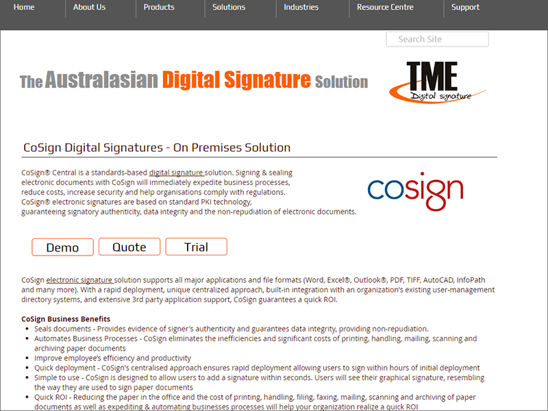 cosign digital signature