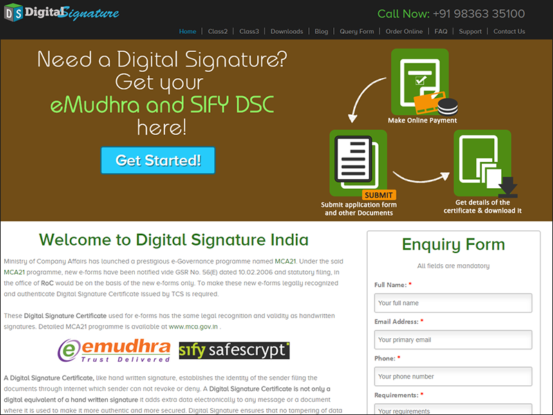 digital signature form
