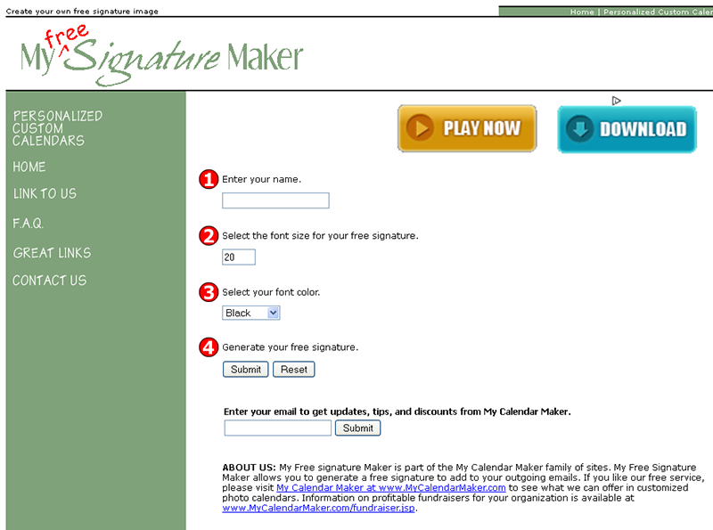 generate online signature