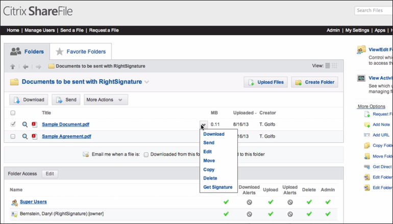 sharefile rightsignature