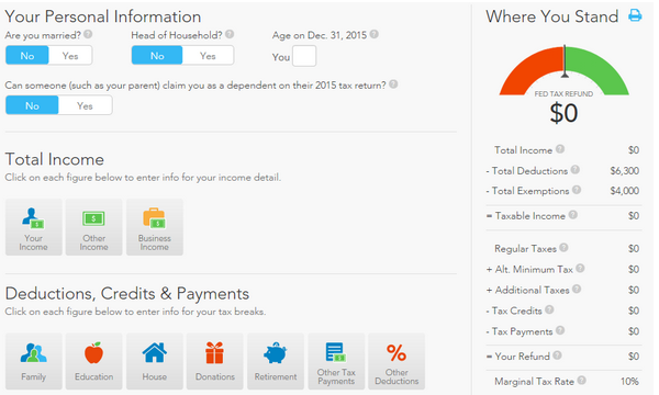 taxcaster estimate