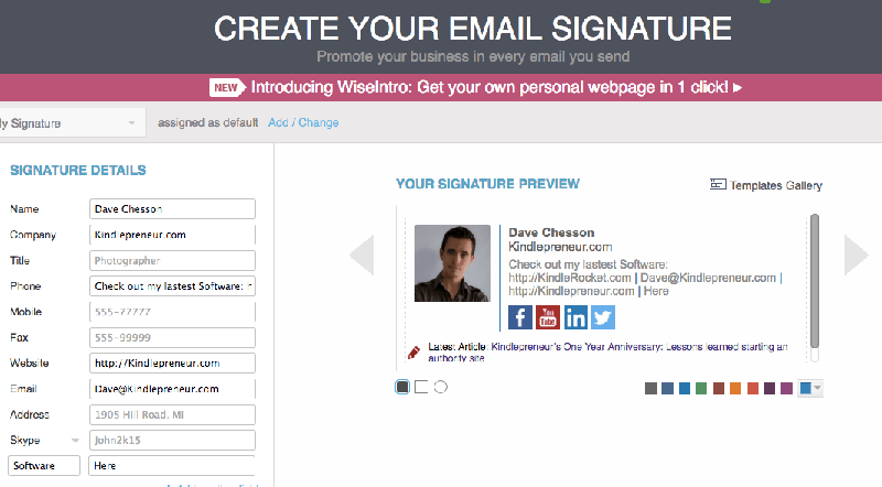 email signature generator for outlook mac