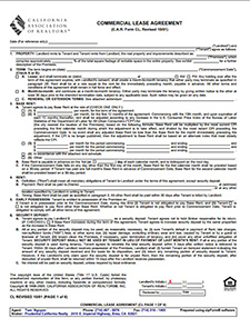 Commercial Lease Agreement Template