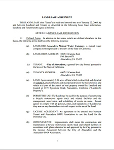 Land Lease Agreement Template