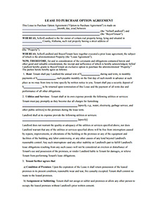 Lease Purchase Agreement Template