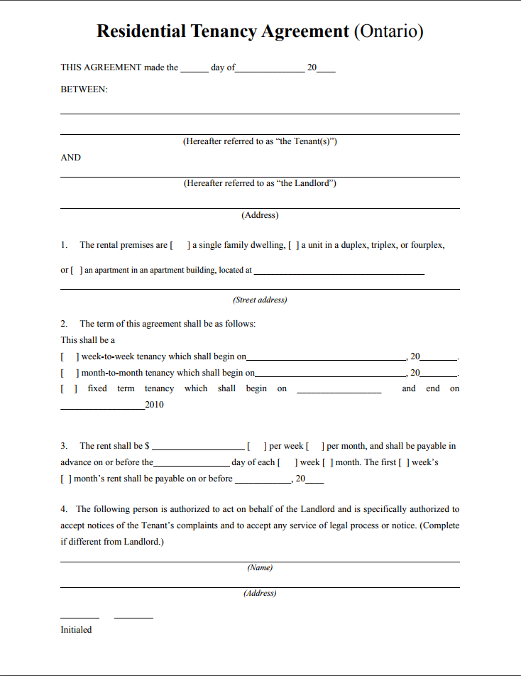Landlords Tenancy Agreement Template Free Master of