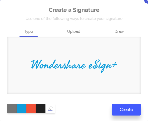 create signature